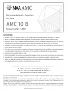 ?AMC10真題下載！2010-2023年AMC10真題高清PDF版！